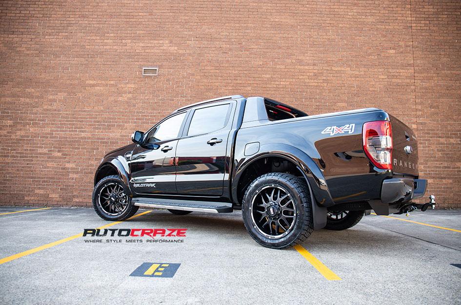 FORD RANGER GD02 MATTE BLACK MILLED ACCENTS